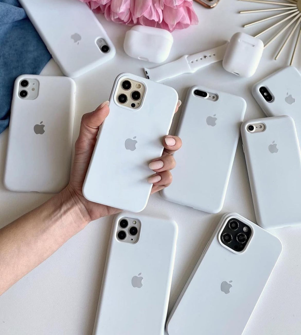 White Silicone case