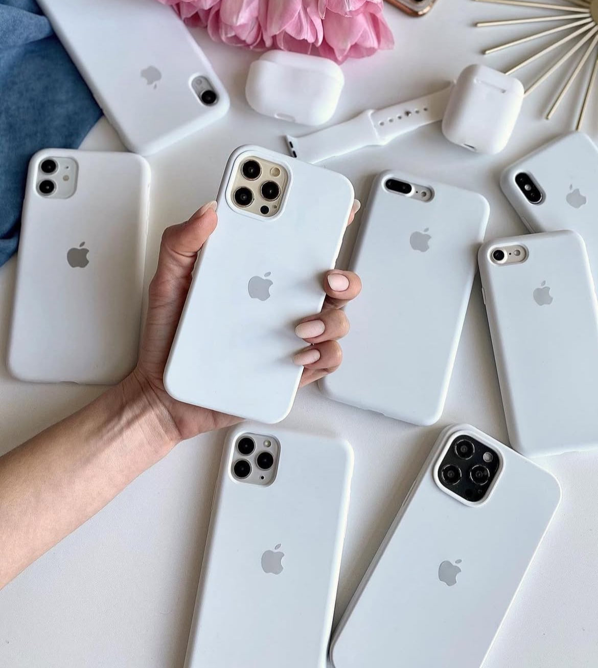 White Silicone case