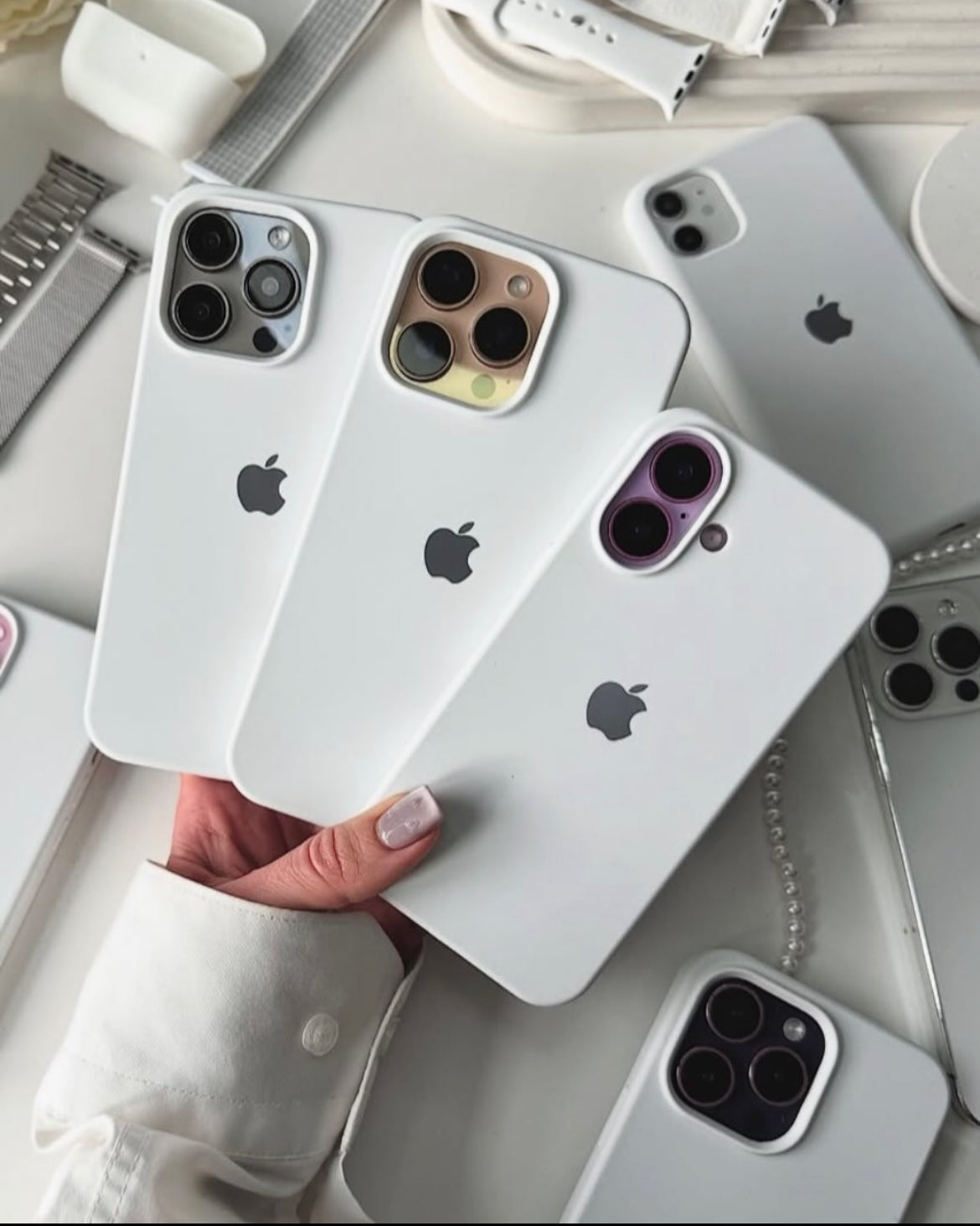 White Silicone case